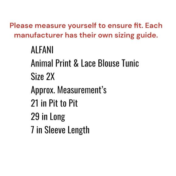 ALFANI Shirt Blouse Women's Plus 2XL Leopard Print Pleated Neck Tie Front Top - Picture 7 of 9